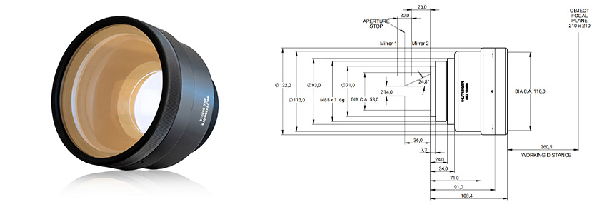 用于光伏領(lǐng)域的 F-theta 透鏡